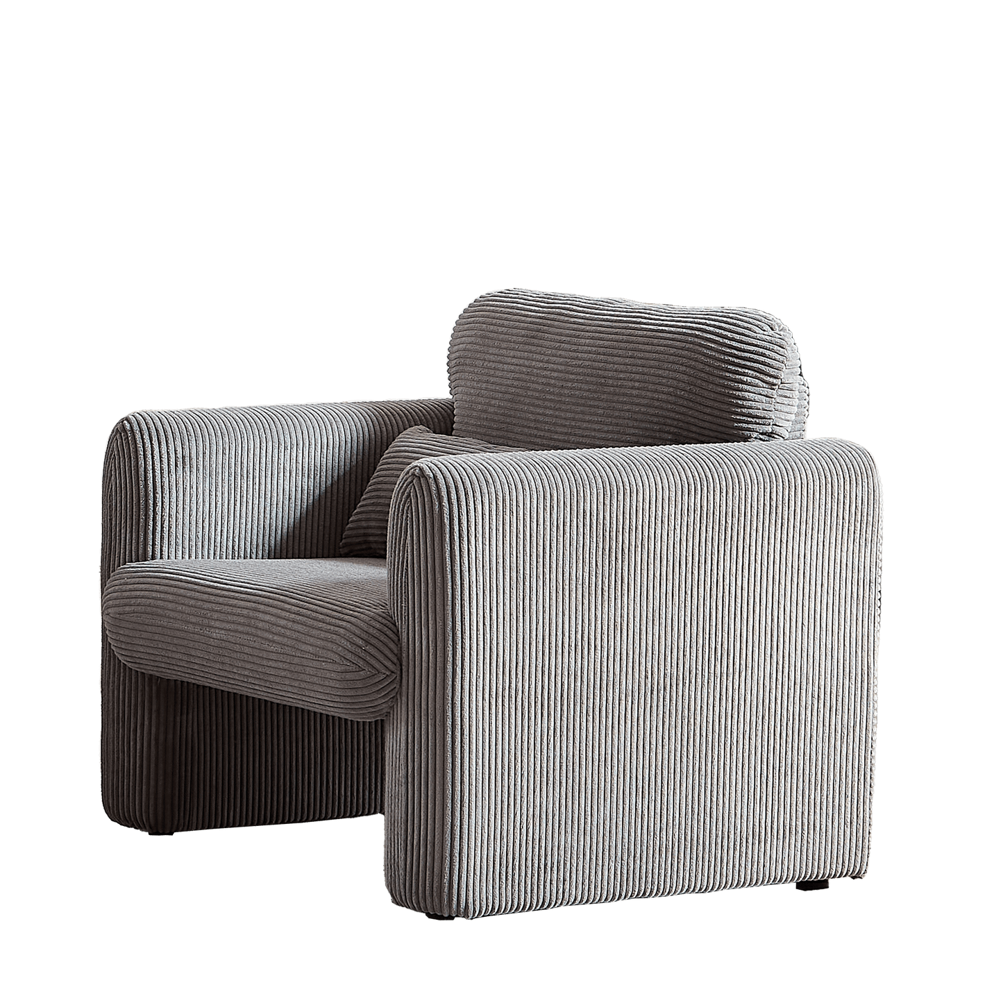 60"Corduroy Fabric Sofa with 33" Single Sofa, Modern Sofa with Support Pillow , for Apartment, Office, Living Room & Bedroom