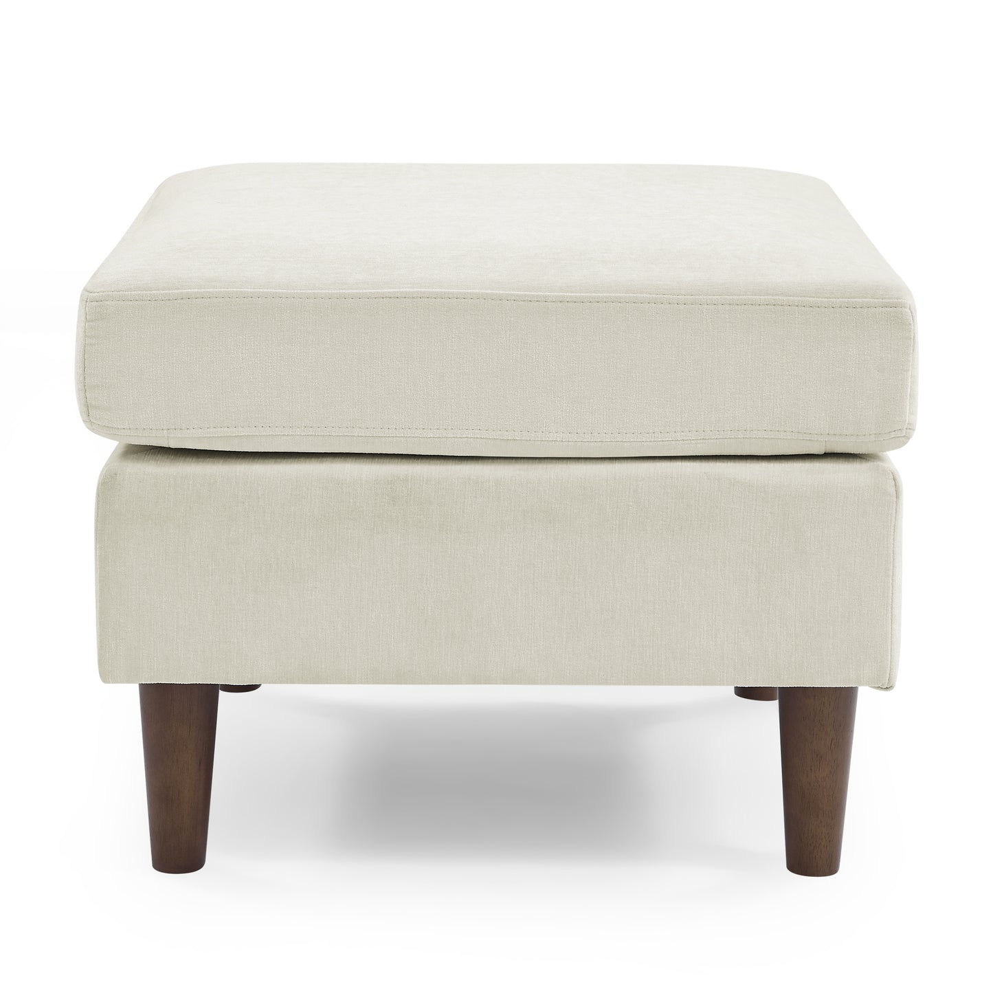 80' Convertible Sectional Sofa Couch; 3 Seats L-shape Sofa with Removable Cushions and Pocket; Rubber Wood Legs