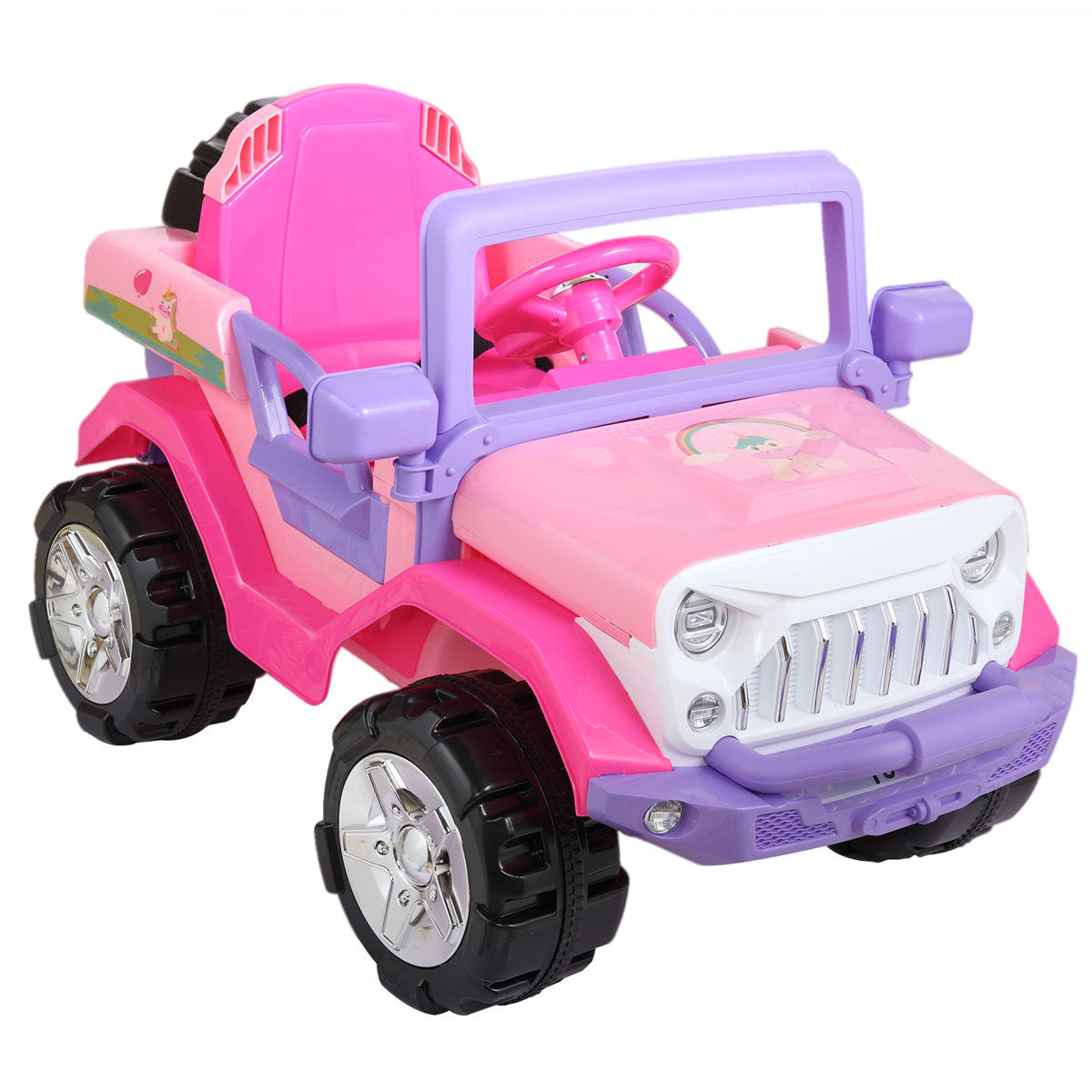 12V Electric Ride On Cars Kids Battery-Powered SUV with Remote Control W/ MP3 Player; LED Headlights