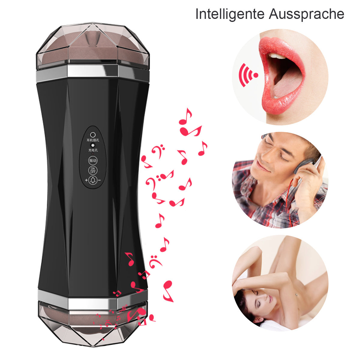 3 in 1 Male Masturbators Adult Sex Toys with Realistic Textured Mouth Vagina and Tight Anus, Men's Pocket Pussy Blowjob Stroker Anal Play Sex Toys for Men Masturbation