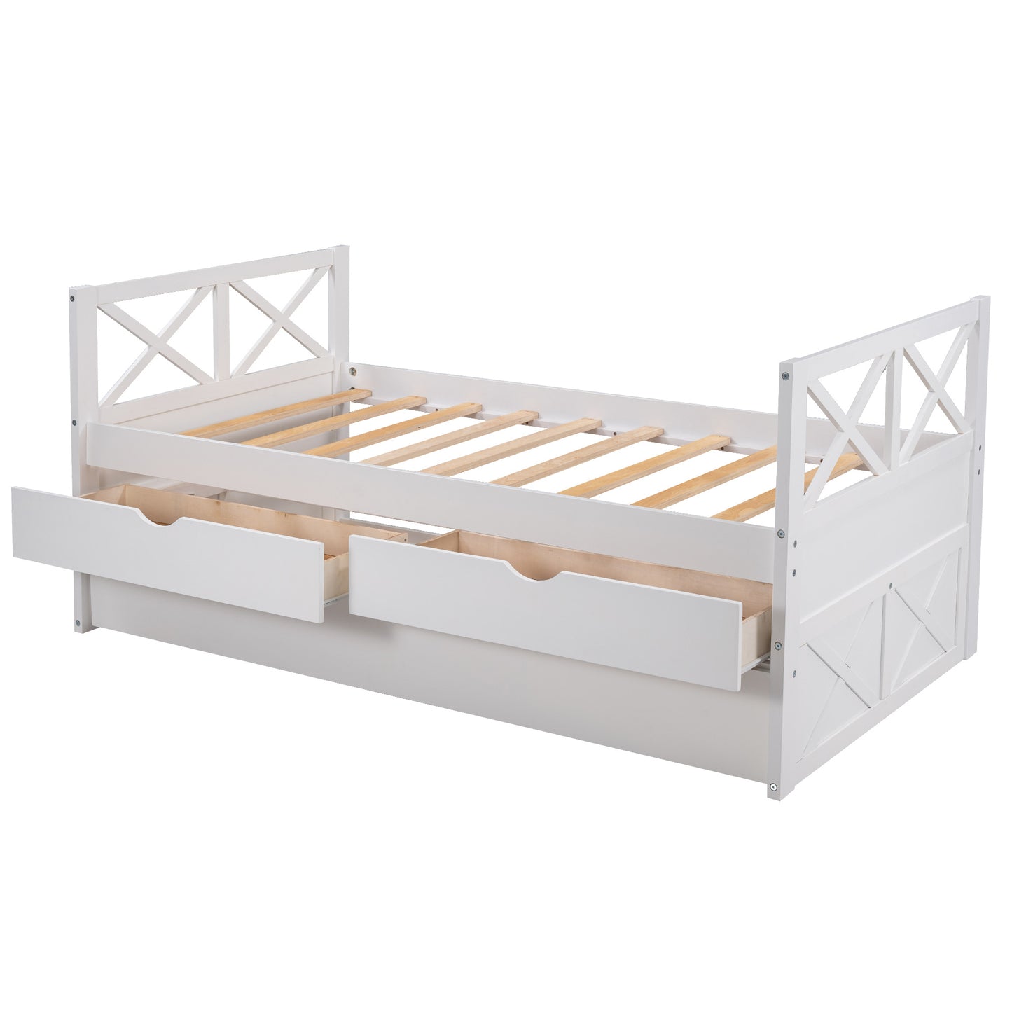 Multi-Functional Daybed with Drawers and Trundle