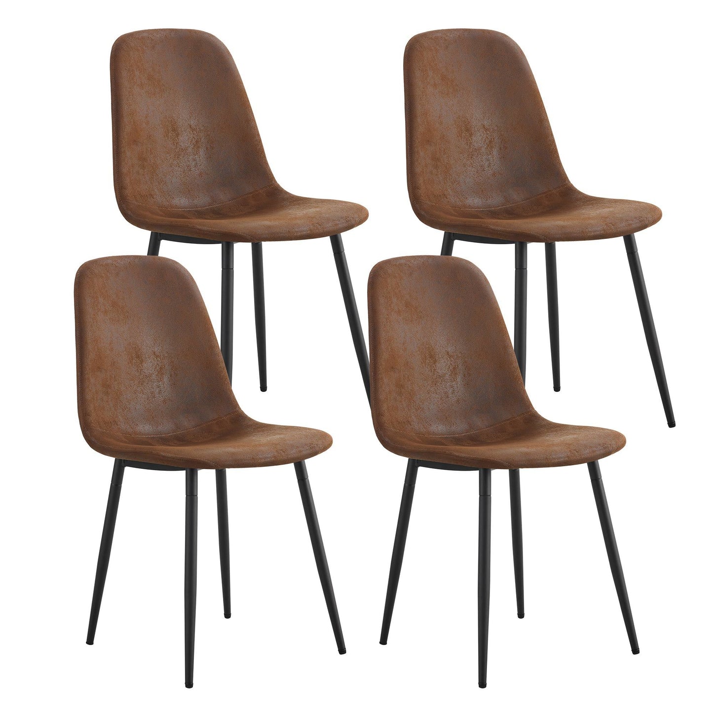 Dining Chairs Set of 4; Modern Mid-Century Style Dining Kitchen Room Upholstered Side Chairs; Soft Tufted Linen Fabric with Inset Buttons; Chrome Metal Legs; for Kitchen Lounge Farmhouse; Light Gray