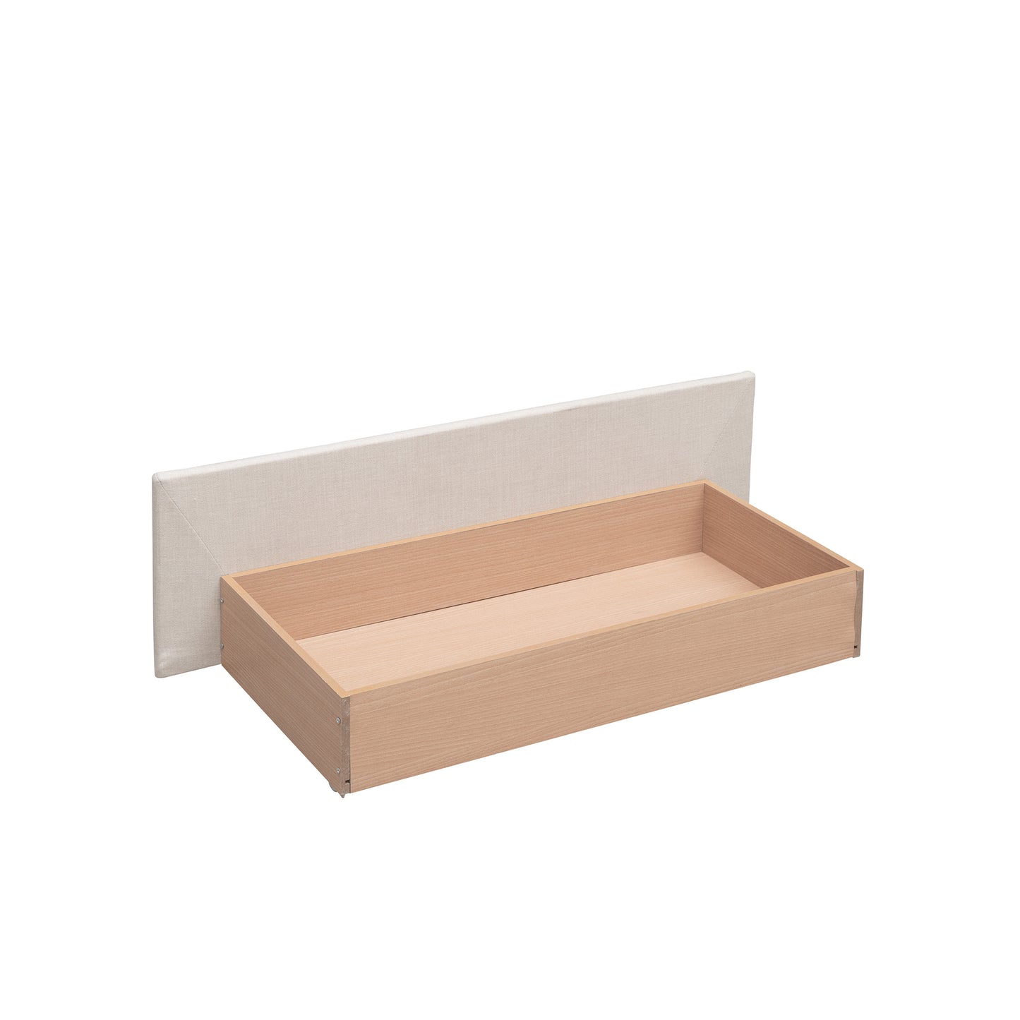 Upholstered Platform Bed with 2 Drawers and 1 Twin XL Trundle; Linen Fabric; Queen Size