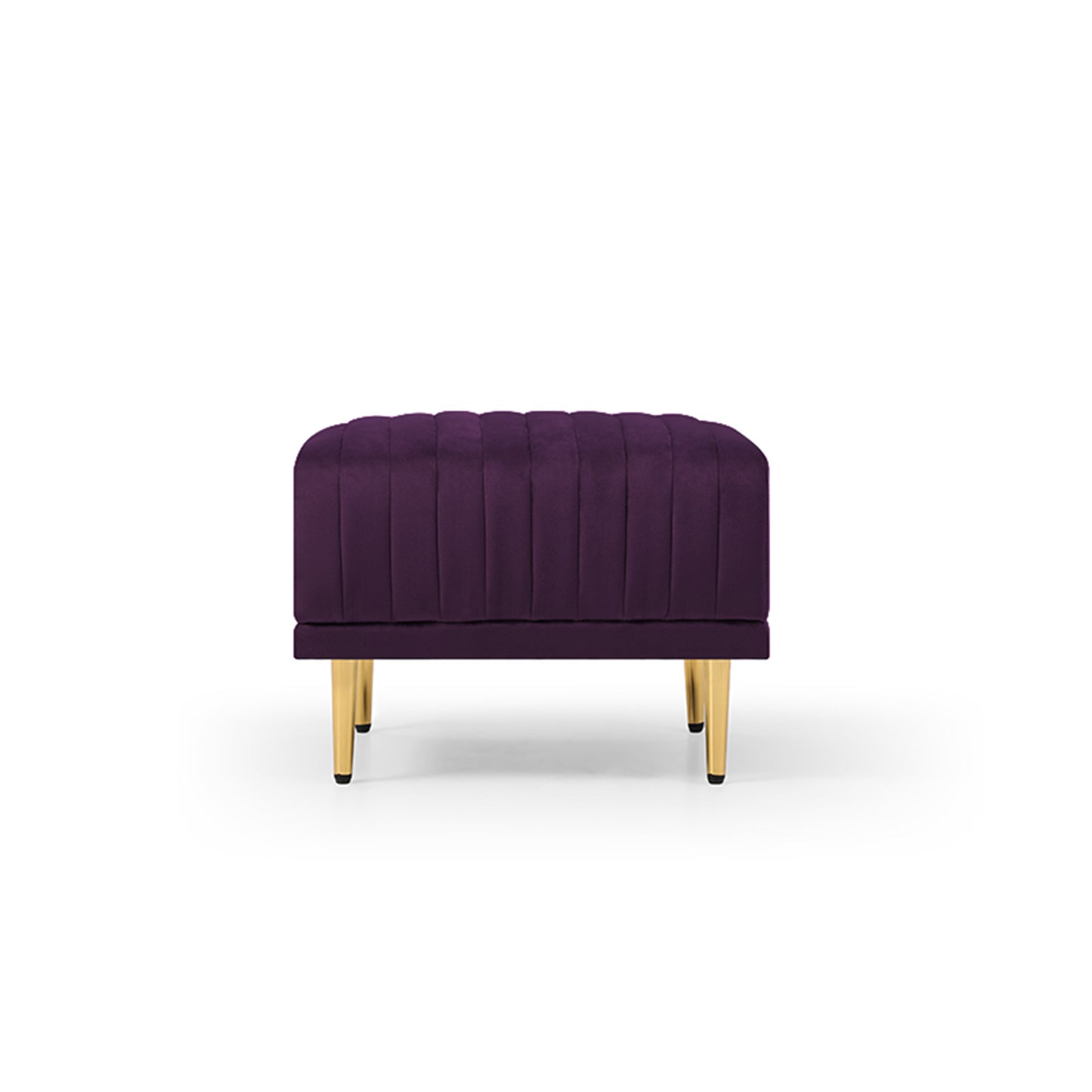 Purple Velvet Ottoman for Modular Sectional Living Room Sofa or Chairsofas.