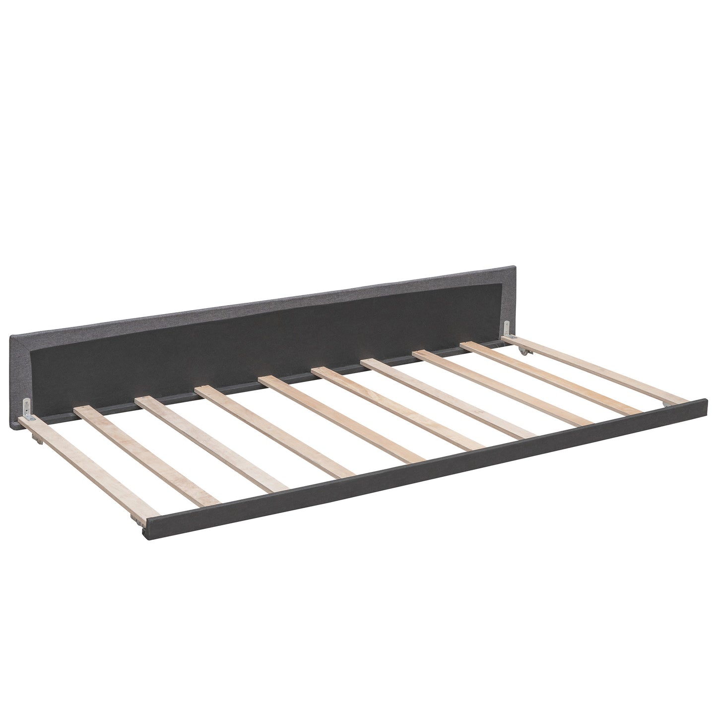 Upholstered Platform Bed with 2 Drawers and 1 Twin XL Trundle; Linen Fabric; Queen Size