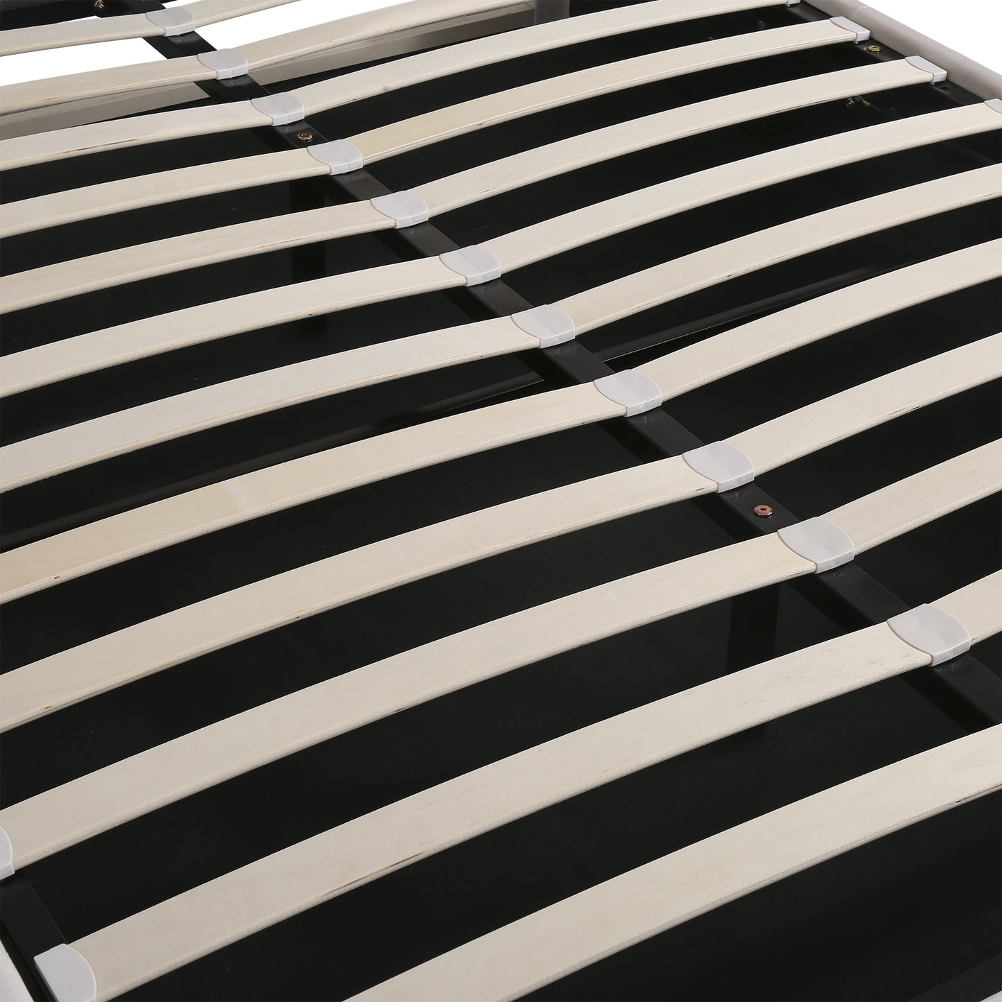 Upholstered Bed Full Size with LED light; Bluetooth Player and USB Charging; Hydraulic Storage Bed in Velvet Fabric