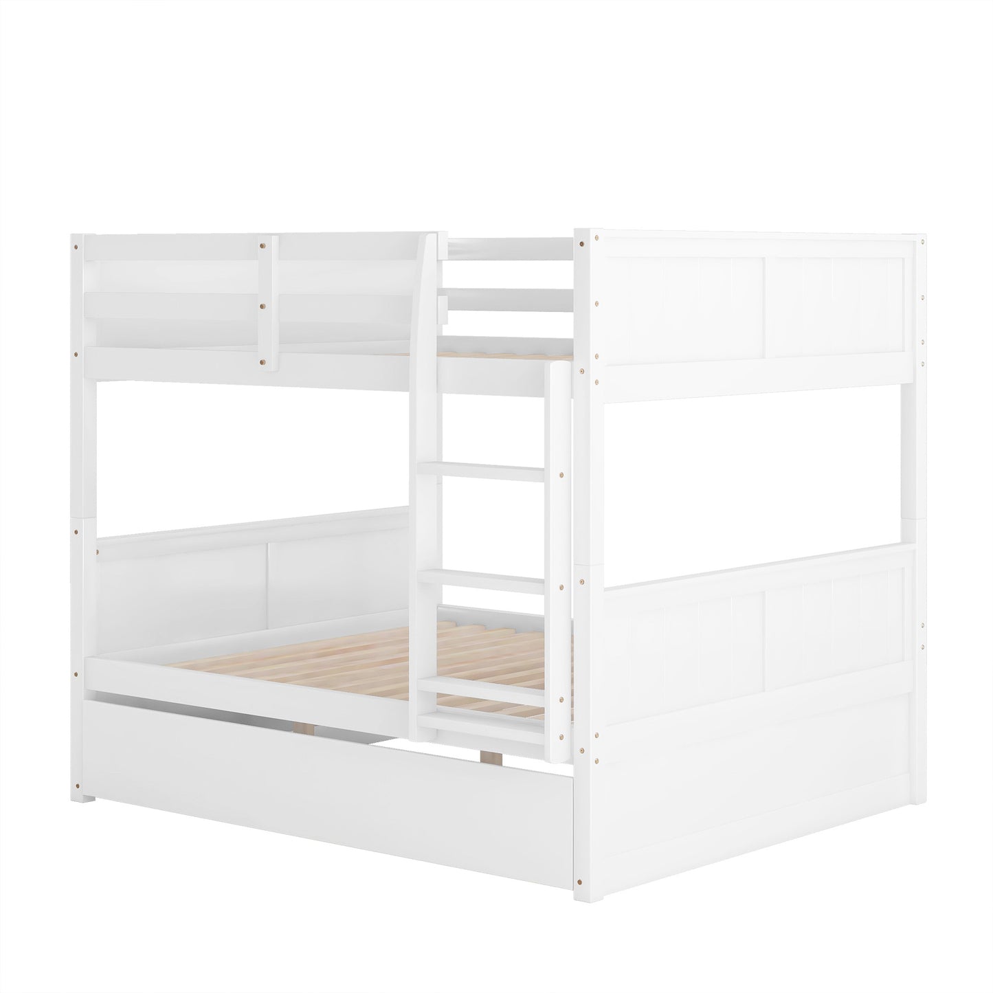 Full Over Full Bunk Bed with Twin Size Trundle