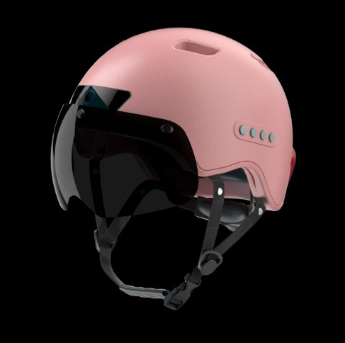 PS02D-1080P Bicycle/Motorcycle Smart Bluetooth Helmet (W/H BT Speaker, Camera, Brake Light, Intercom Headset).