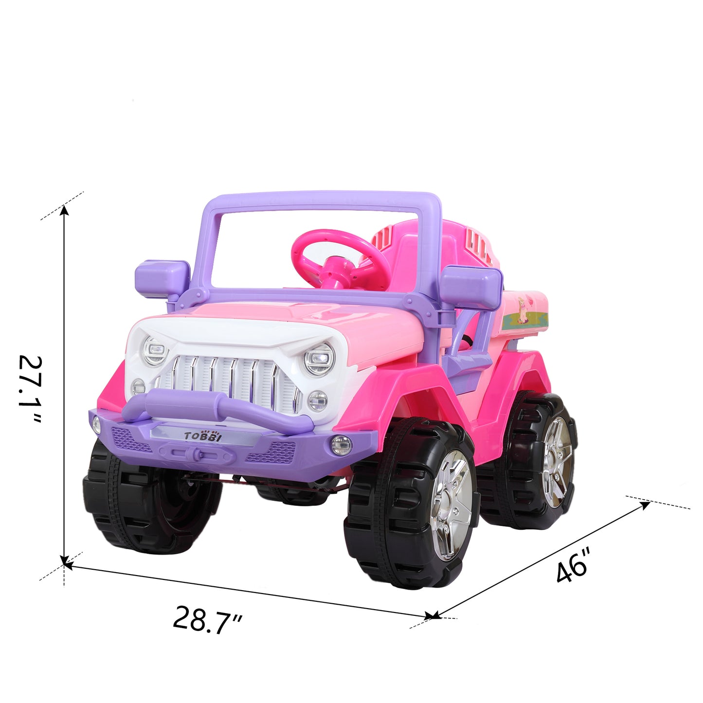 12V Electric Ride On Cars Kids Battery-Powered SUV with Remote Control W/ MP3 Player; LED Headlights