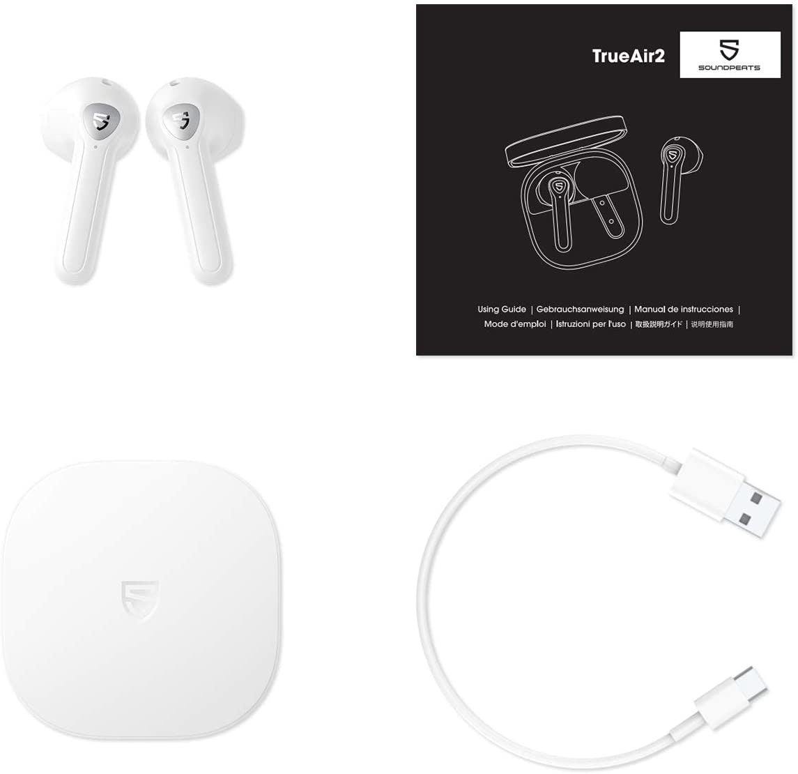 SoundPEATS Wireless Earbuds Bluetooth V5.2 Headphones with Qualcomm QCC3040 Wireless Earphones, TrueWireless Mirroring, 4-Mic Tech and cVc 8.0 Noise Cancellation