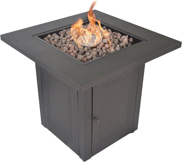 LEGACY HEATING Propane Fire Pit Table, 50,000 BTU Square Fire Table, Fire Pit Propane for Outside Patio, Add Warmth and Ambience to Gatherings and Parties On Patio Deck Garden Backyard