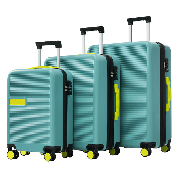 Hardshell Luggage Sets 3 pcs Contrast Color Suitcase with Spinner Wheels and TSA Lock 20" 24" 28" Available