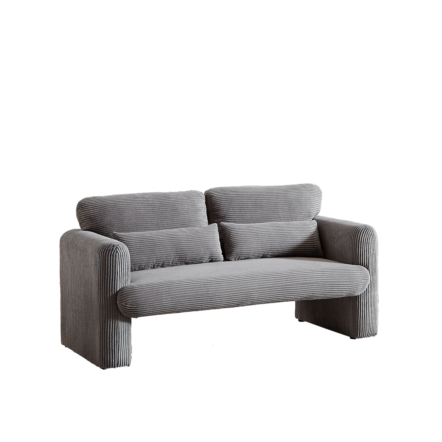 60"Corduroy Fabric Sofa with 33" Single Sofa, Modern Sofa with Support Pillow , for Apartment, Office, Living Room & Bedroom