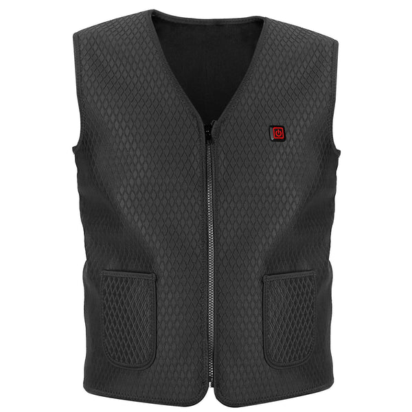 Heat Jacket Vest 3 Heating Gear Adjustable USB Heated Vest Warm Heat Coat Vest