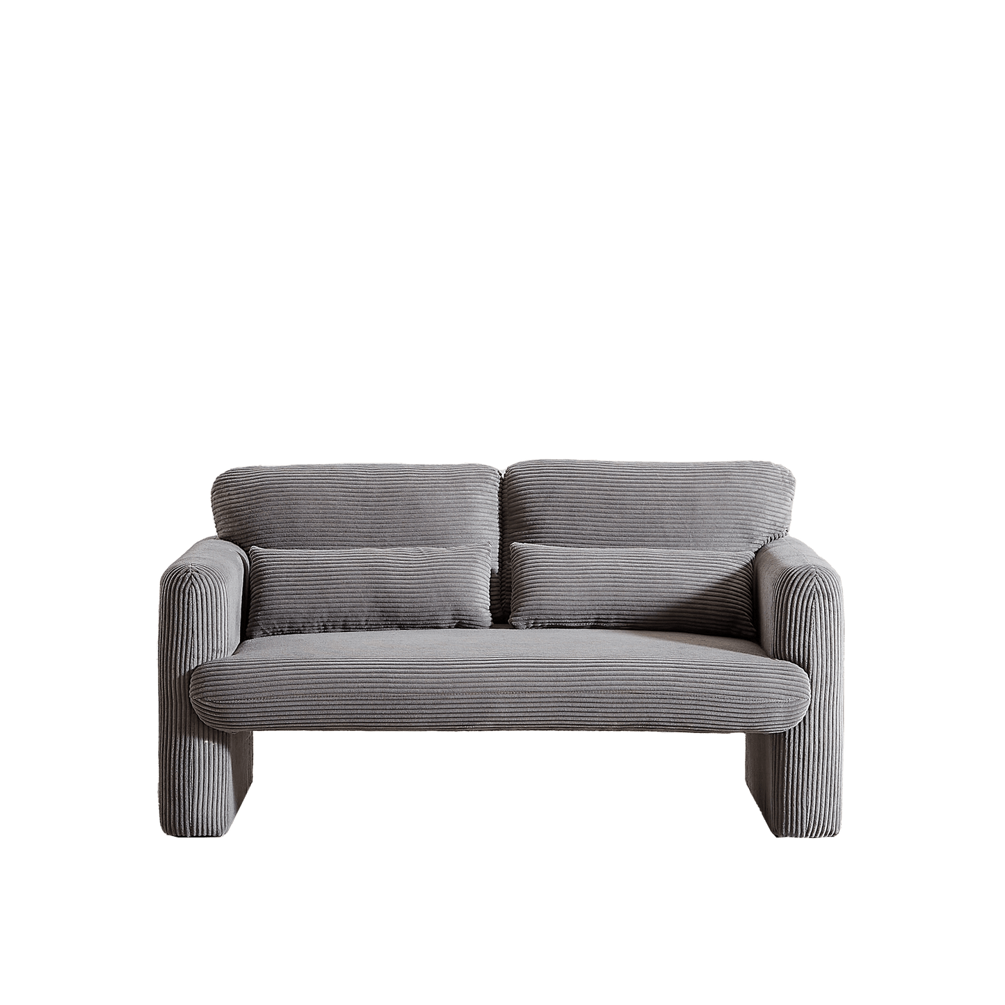 60"Corduroy Fabric Sofa with 33" Single Sofa, Modern Sofa with Support Pillow , for Apartment, Office, Living Room & Bedroom
