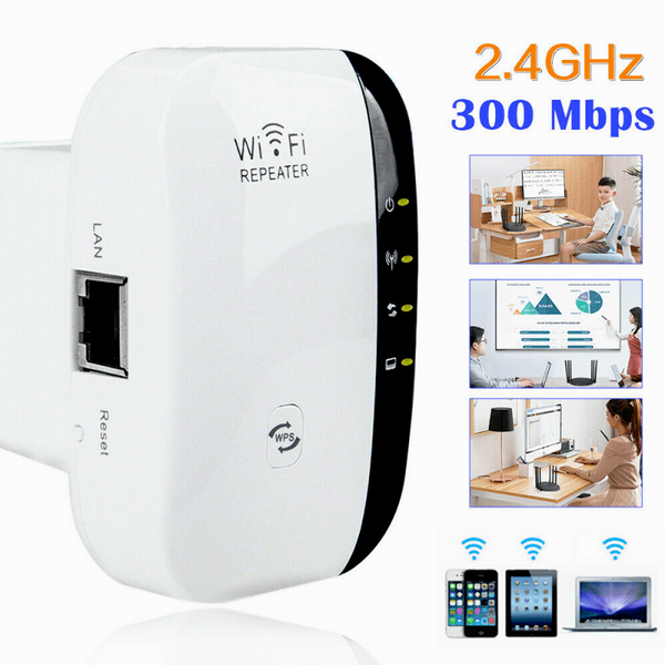 NEW! WiFi Range Extender Internet Booster Wireless Signal Repeater