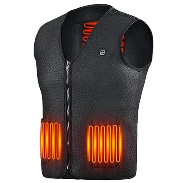 Heat Jacket Vest 3 Heating Gear Adjustable USB Heated Vest Warm Heat Coat Vest