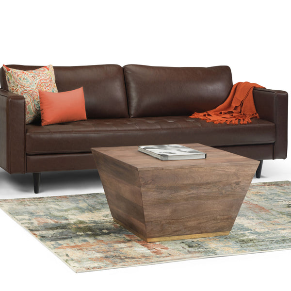 Abba - Square Coffee Table - Dark Brown