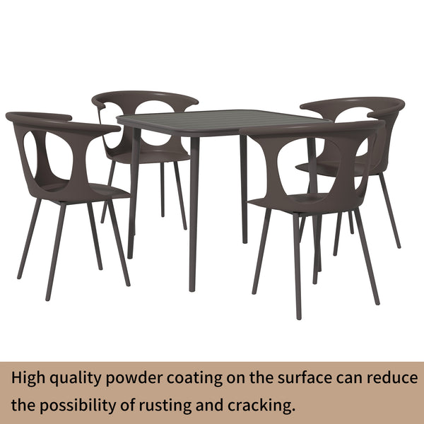 5-Piece Outdoor Metal Dining Set