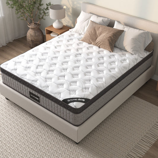 Assembled in USA - High Quality 12" King Diamond Innerspring Hybrid and Cooling Gel Memory Foam Mattress, Pressure Relief, and Motion Isolation, CertiPUR-US and Oeko TEX Certified