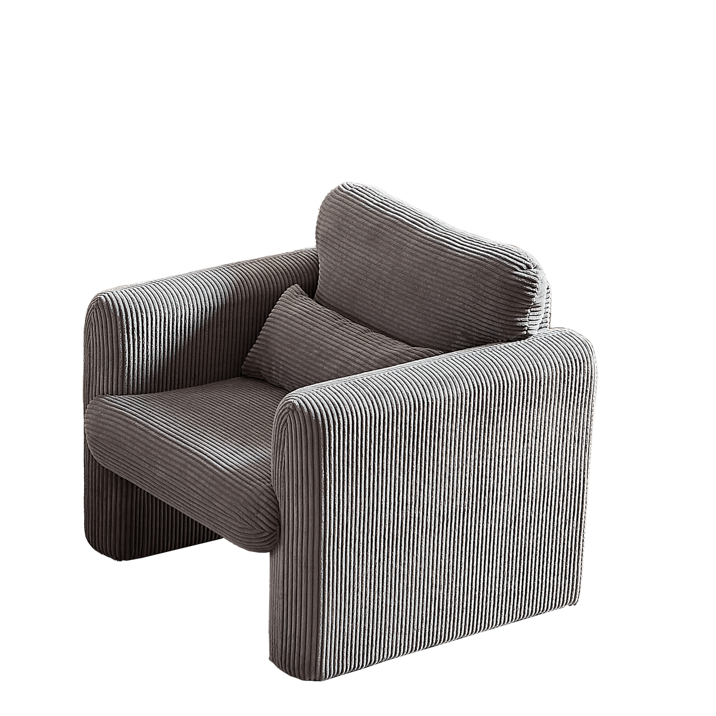 60"Corduroy Fabric Sofa with 33" Single Sofa, Modern Sofa with Support Pillow , for Apartment, Office, Living Room & Bedroom