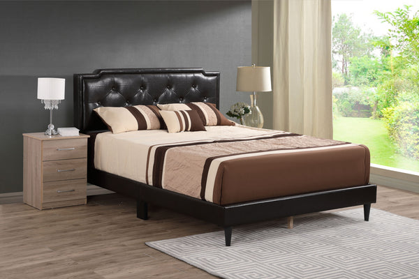 Glory Furniture Deb G1116-KB-UP King Bed - All in One Box , CAPPUCCINO