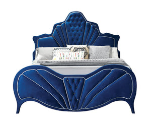 ACME Dante Eastern King Bed, Blue Velvet 24217EK