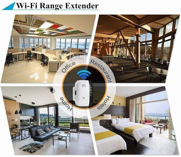 NEW! WiFi Range Extender Internet Booster Wireless Signal Repeater