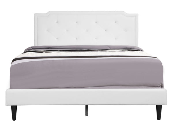 Glory Furniture Deb G1118-KB-UP King Bed - All in One Box , WHITE