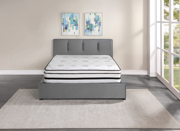 12-inch Queen Mattress Highly Breathable Quilted Cover Hybrid Mattress, White, Plush Foam Mattress in a Box, Luxury Comfort Mattress