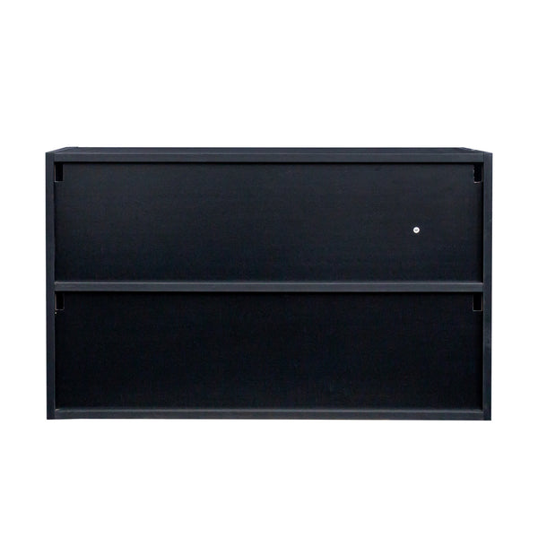 Black Glass Door Shoe Box Shoe Storage Cabinet With RGB Led Light