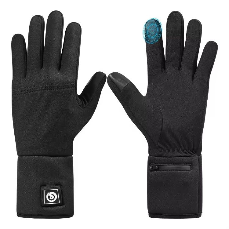 Electric Ski Gloves Liner Polyester Waterproof Hand Warmer Full Finger Heated Gloves For Men And Women