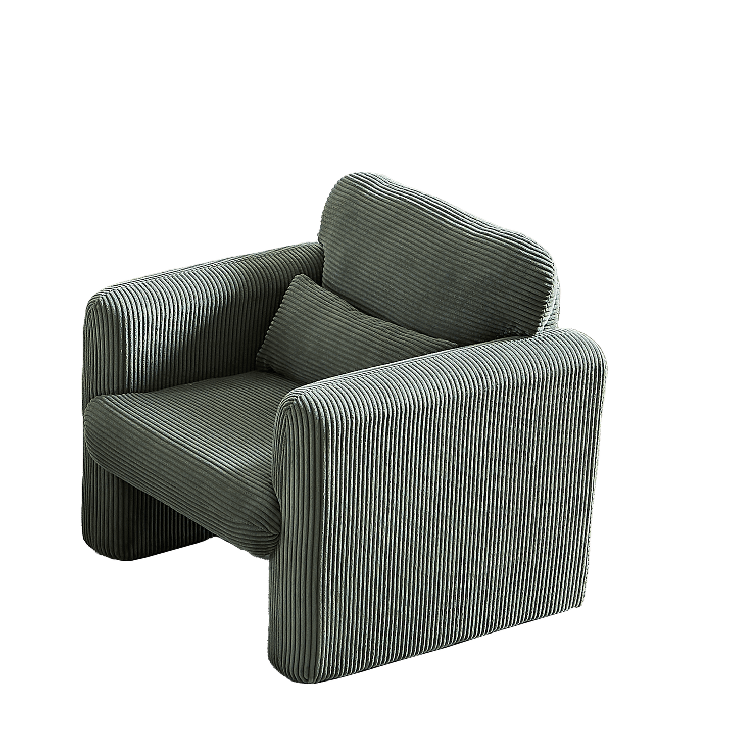 60"Corduroy Fabric Sofa with 33" Single Sofa, Modern Sofa with Support Pillow , for Apartment, Office, Living Room & Bedroom