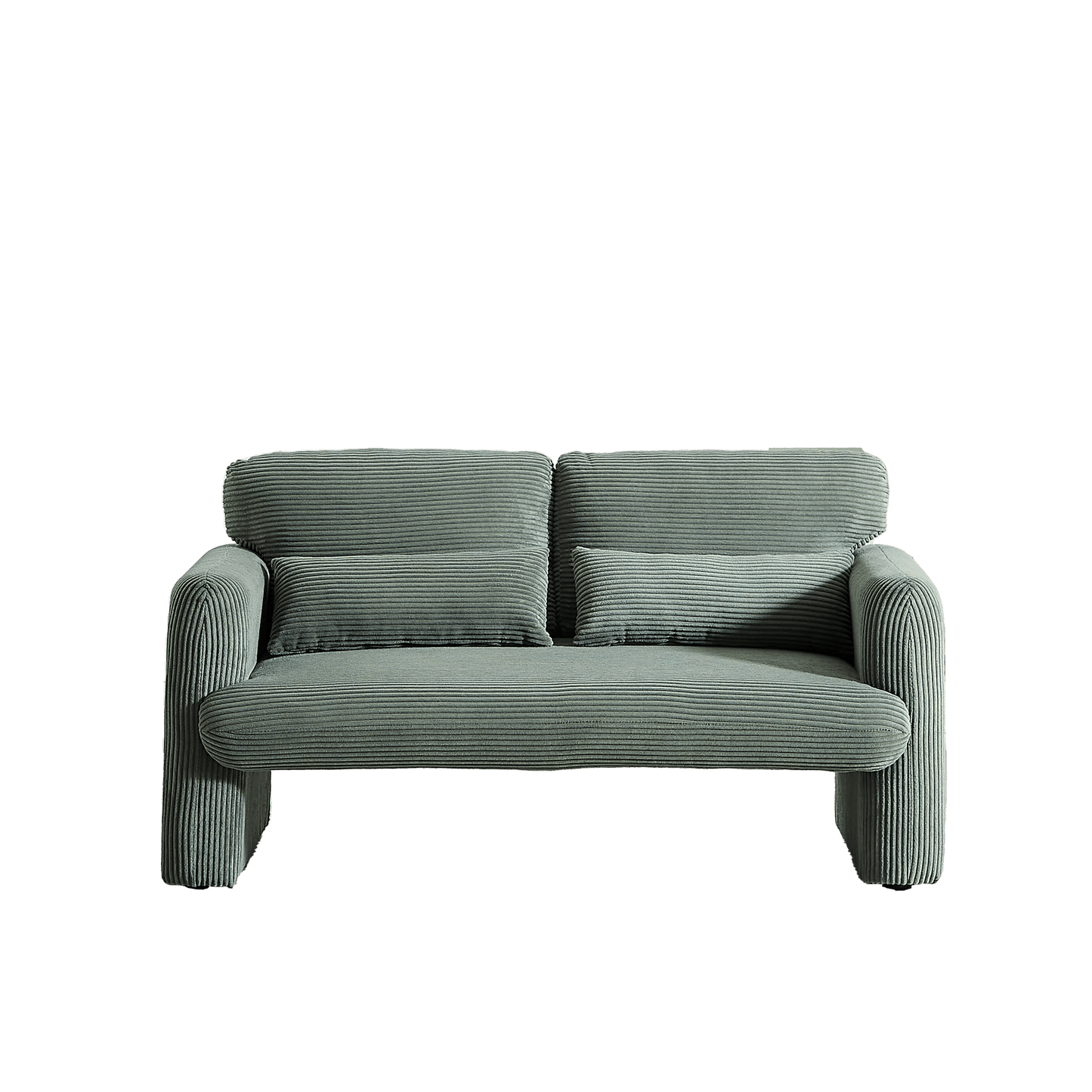 60"Corduroy Fabric Sofa with 33" Single Sofa, Modern Sofa with Support Pillow , for Apartment, Office, Living Room & Bedroom