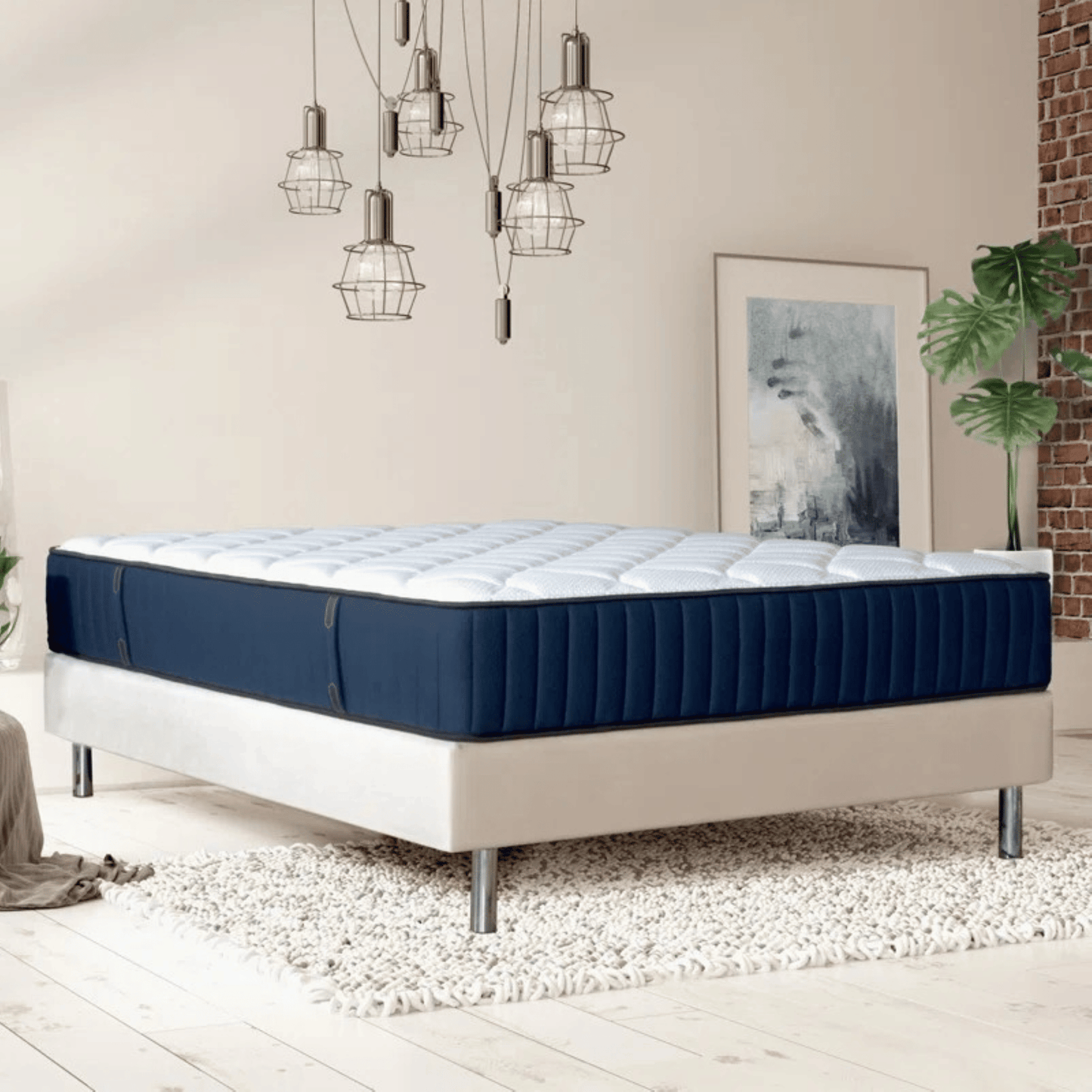 QUEEN SIZE- Serenity 12" Medium Tight-Top Cooling Gel Memory Edge Support Pocket Spring Premium Hybrid Mattress