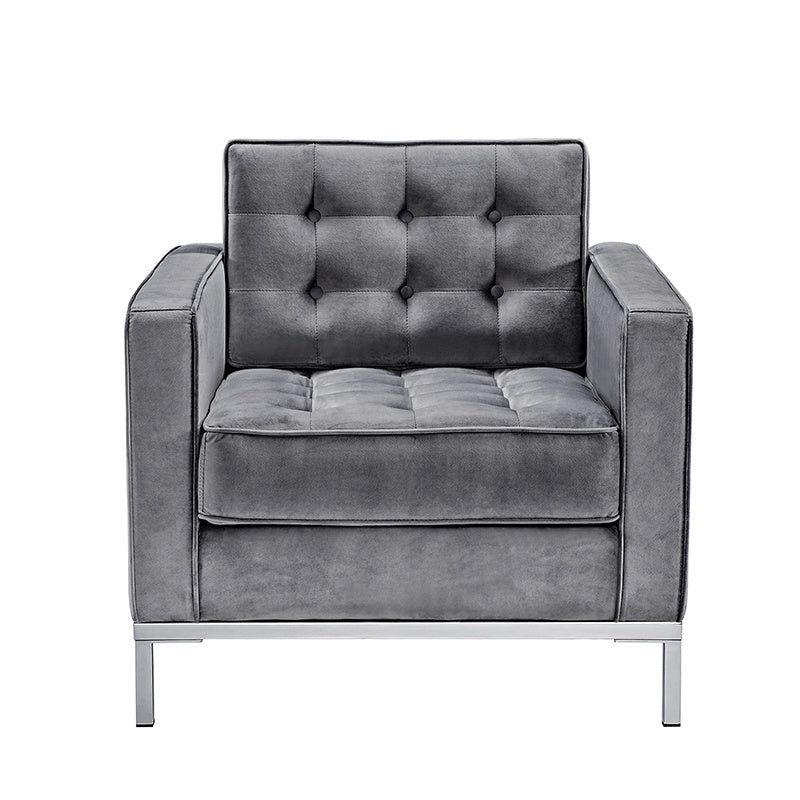 Grey color velvet sofa chair(SF604B1)