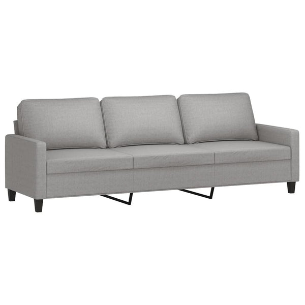 3-Seater Sofa Light Gray 82.7" Fabric