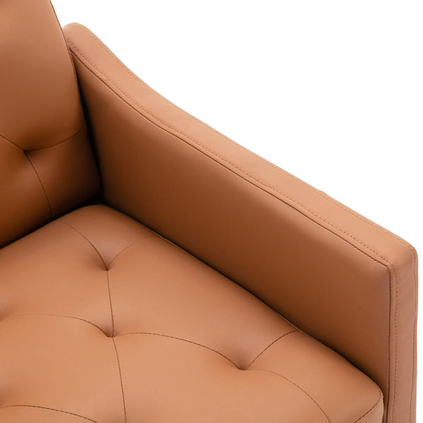 Accent Chair ,leisure single sofa with Rose Golden feet