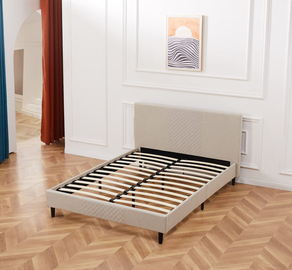 Modern King Size Upholstered Bed