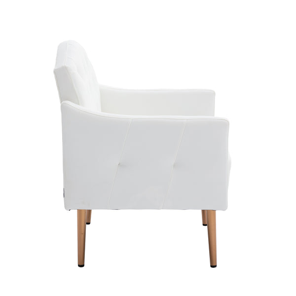 Accent Chair ,leisure single sofa with Rose Golden feet