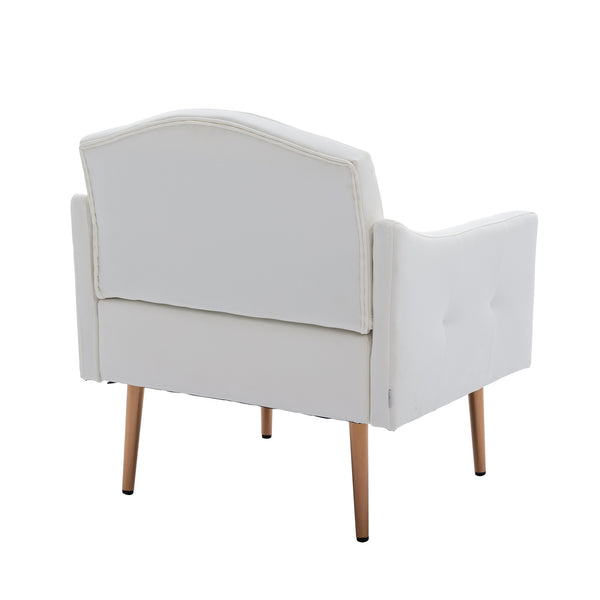 Accent Chair ,leisure single sofa with Rose Golden feet