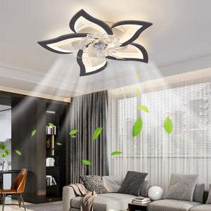 27Inches Ceiling Fan with Lights Remote Control Dimmable LED, 6 Gear Wind Speed Fan Light