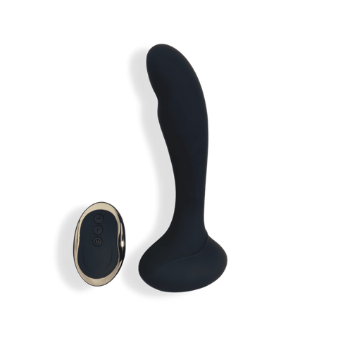 Gaea – Vibrating Black Dildo