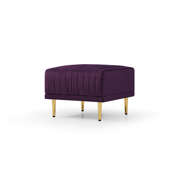 Purple Velvet Ottoman for Modular Sectional Living Room Sofa or Chairsofas.