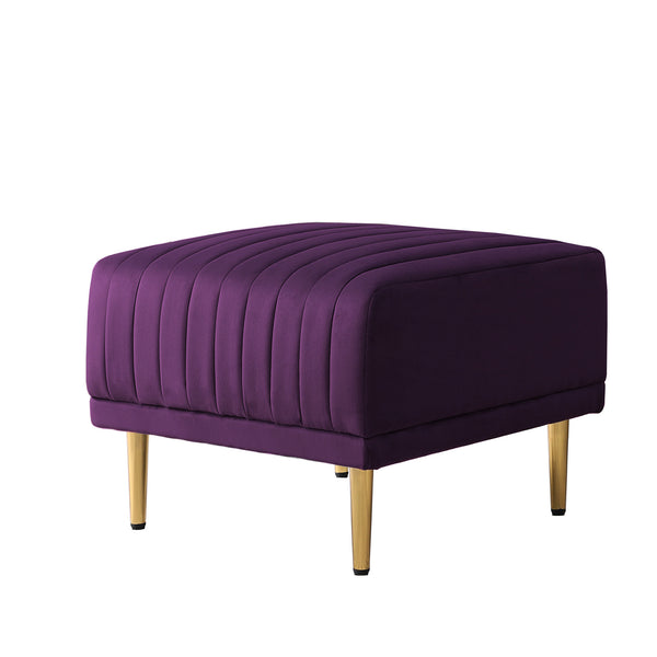 Purple Velvet Ottoman for Modular Sectional Living Room Sofa or Chairsofas.