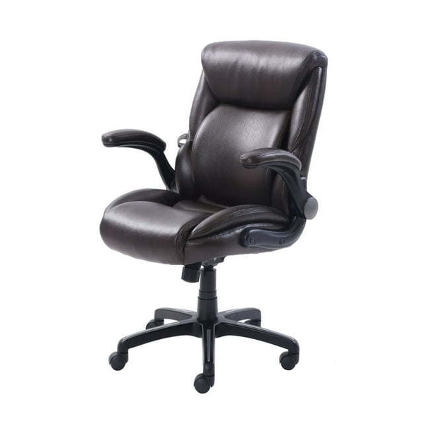 Air Lumbar Bonded Leather Manager Office Chair