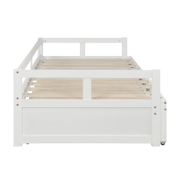 Extending Daybed with Trundle, Wooden Daybed with Trundle