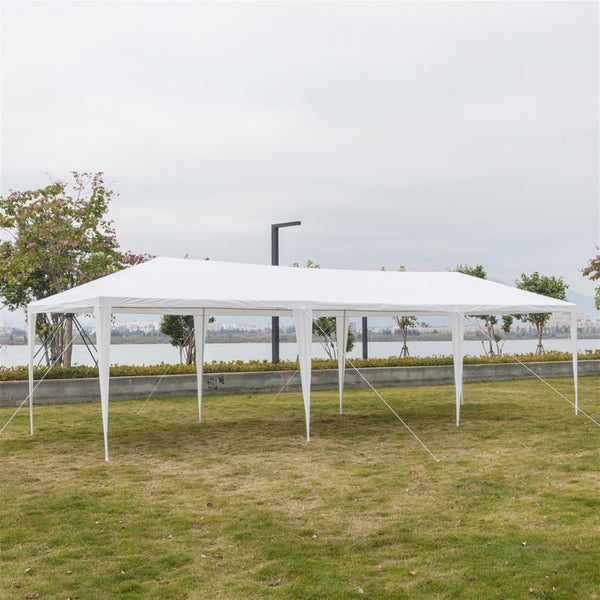 10'x30' Outdoor Canopy Party Wedding Tent,Sunshade Shelter,Outdoor Gazebo Pavilion with 5 Removable Sidewalls Upgraded Thicken Steel Tube