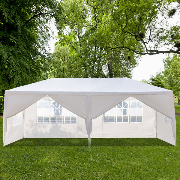 10" x 20" Outdoor Party Wedding Tent Canopy Camping Gazebo Storage BBQ Shelter Pavilion, 6 Removable Sidewalls (3X6M) YJ