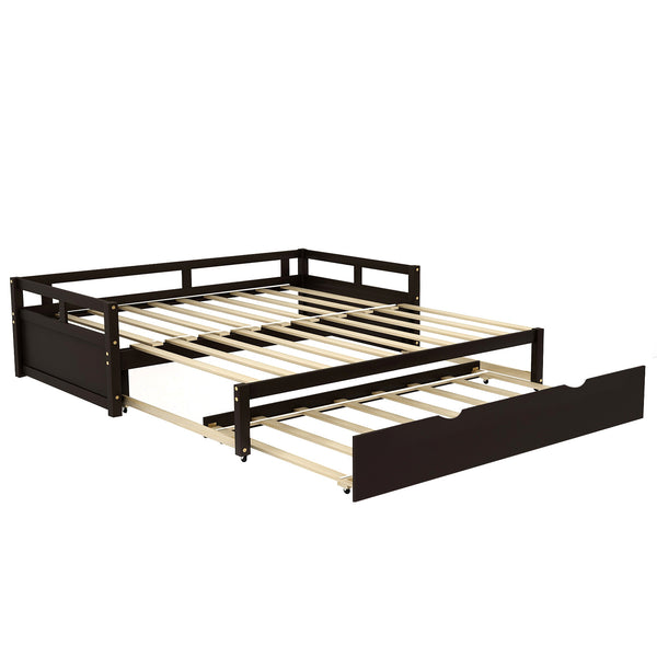 Extending Daybed with Trundle, Wooden Daybed with Trundle